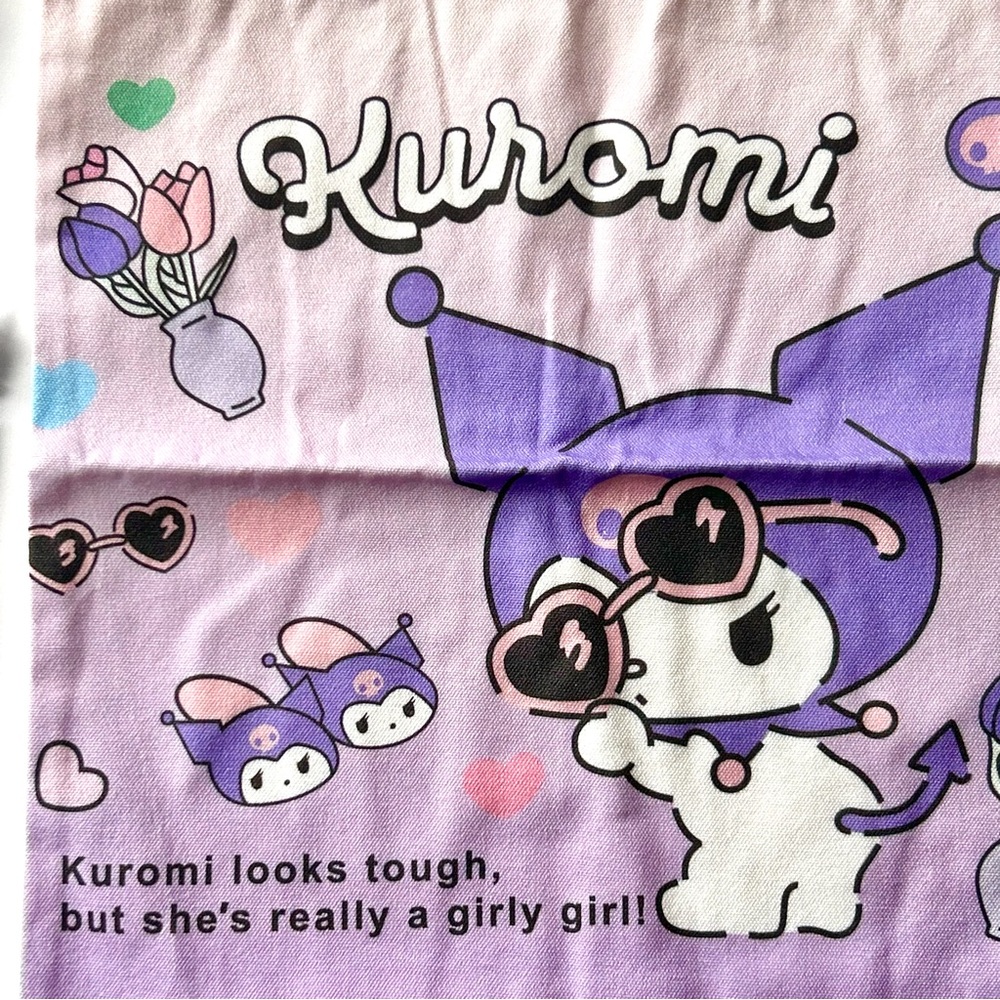 💜Kuromi Adorable 7-Piece Tote Bag Bundle - Picture 2 of 10